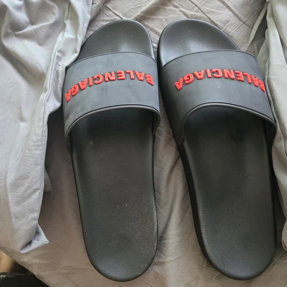 Balenciaga Black and Red Sporty Sandals WMNS) Balenciaga Track 2.0 Sandals  main image 2